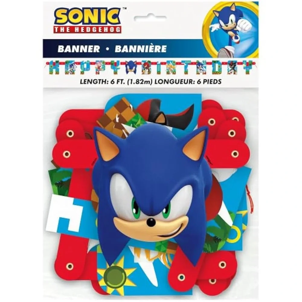 Sonic the Hedgehog Birthday Banner